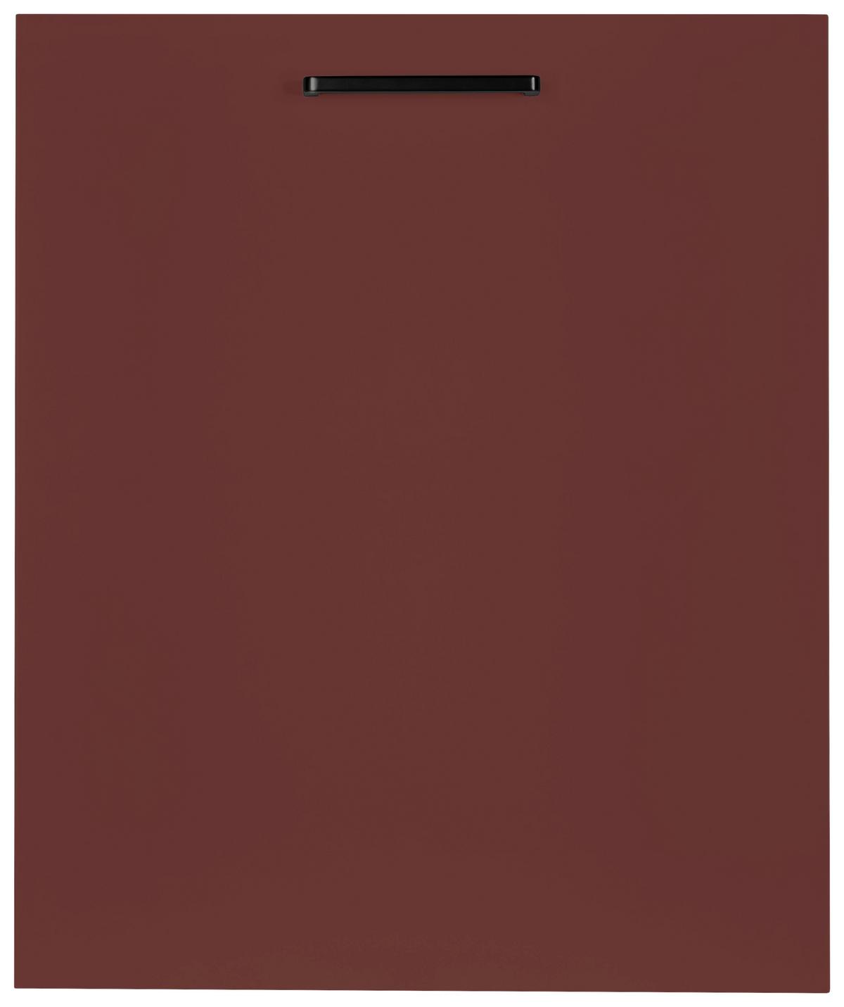 Geschirrspülerfront Easytouch - Rot, MODERN, Holzwerkstoff (45/72/1,9cm) - Nobilia