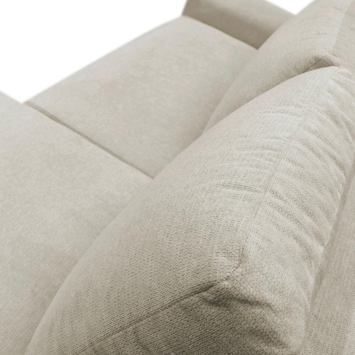 Ecksofa Velo Beige S: 250x160 cm - Beige/Schwarz, Design, Textil (250/160cm) - MID.YOU