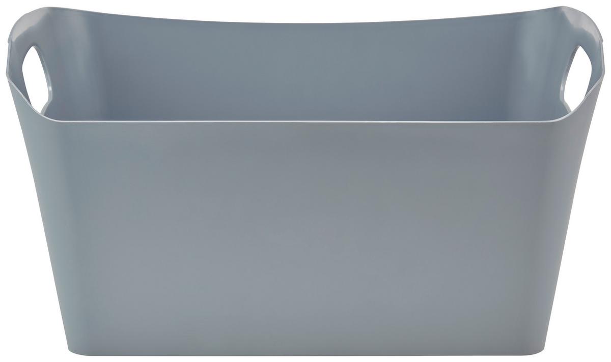 Aufbewahrungsbox Amra Stapelbar Kunststoff 15l - Dunkelgrau, Basics, Kunststoff (47/30/24cm) - Homezone