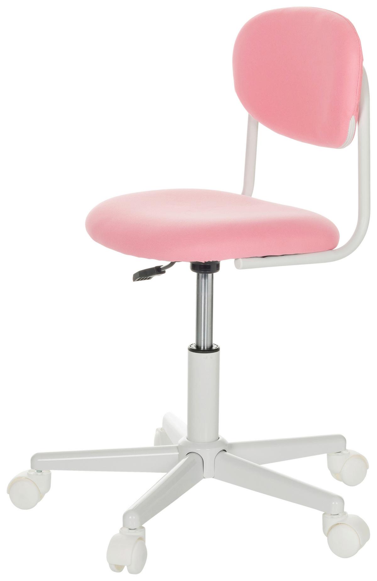 Jugenddrehstuhl Kiddy Base I - Pink/Weiß, Basics, Kunststoff/Textil (60/72-83/60cm) - MID.YOU