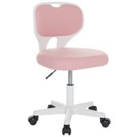 Jugenddrehstuhl Kiddy Top W Rosa/weiß Bis 65 Kg - Weiß/Rosa, Basics, Kunststoff/Textil (52/73/52cm) - MID.YOU