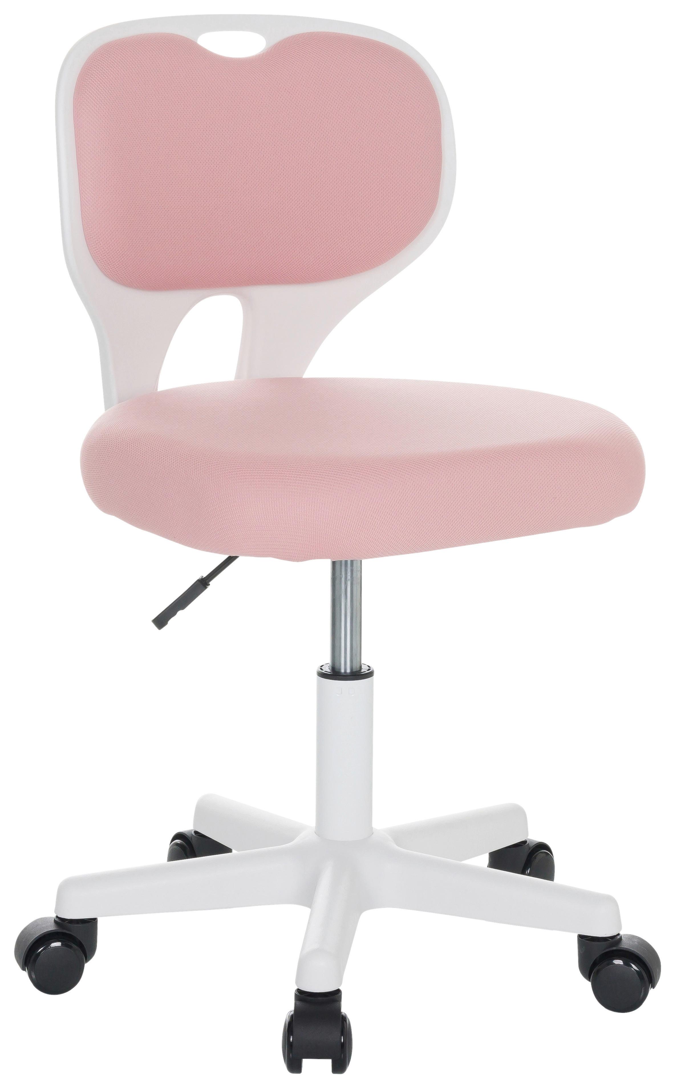 Jugenddrehstuhl Kiddy Top W Rosa/Weiß Bis 65 Kg