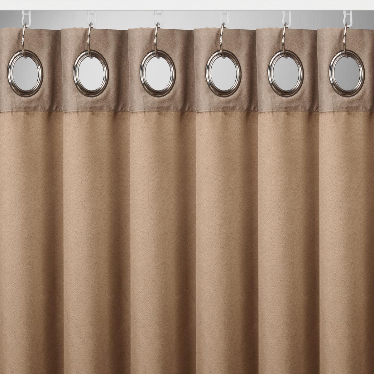 Závěs s očky Velours, 140x245cm - světle hnědá, Konvenční, textil (140/245cm) - Mömax