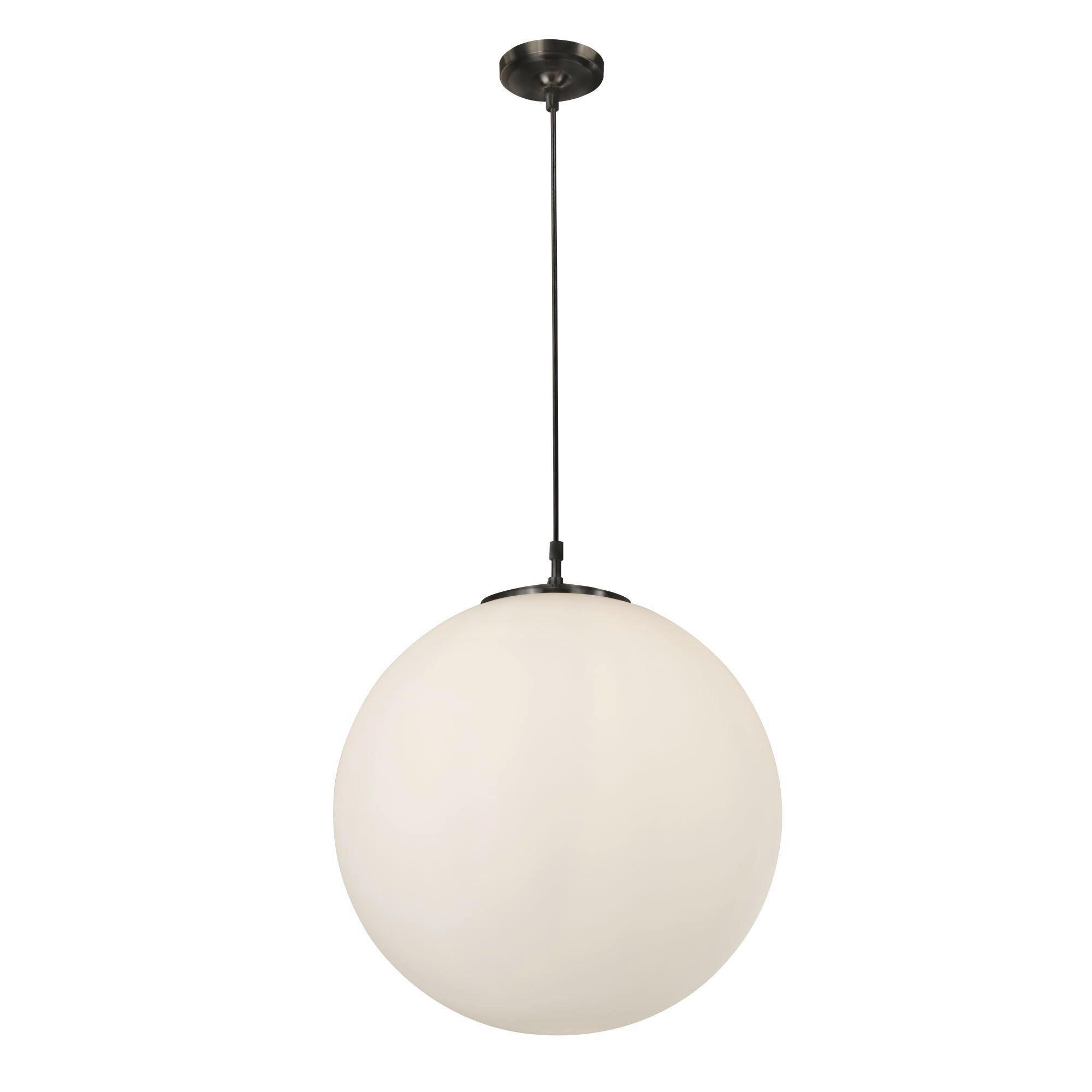 Hängeleuchte Atom 6088 - Schwarz/Weiß, KONVENTIONELL, Glas/Metall (30/120cm)