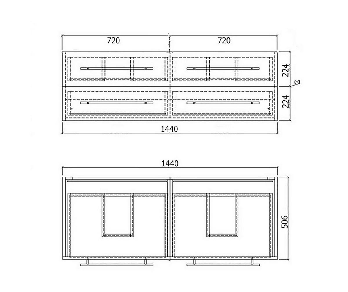 WASCHTISCHKOMBI Fellini, Weiß HG B: 60cm - Weiß Hochglanz/Weiß, Basics, Holzwerkstoff/Stein (60cm) - MID.YOU