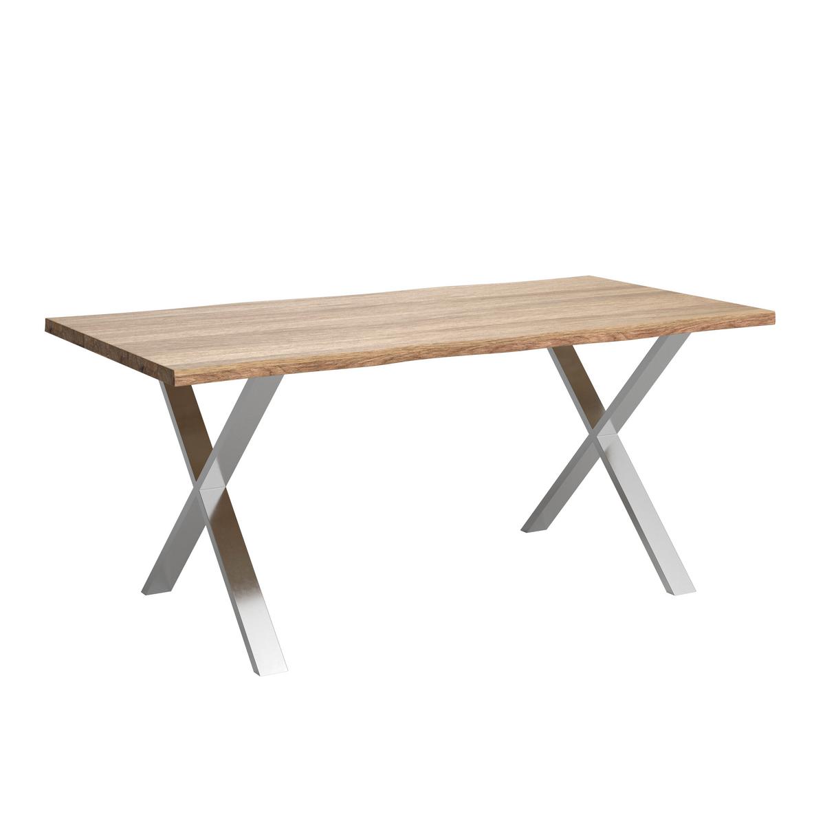 Tischgestell Noah Edelstahlfarben - barvy nerez oceli, Moderní, kov (78/72/7,5cm) - Mömax