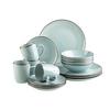 Kombiservice 4 Personen Geschirr Set - Mintgrün, Basics, Keramik - Mäser