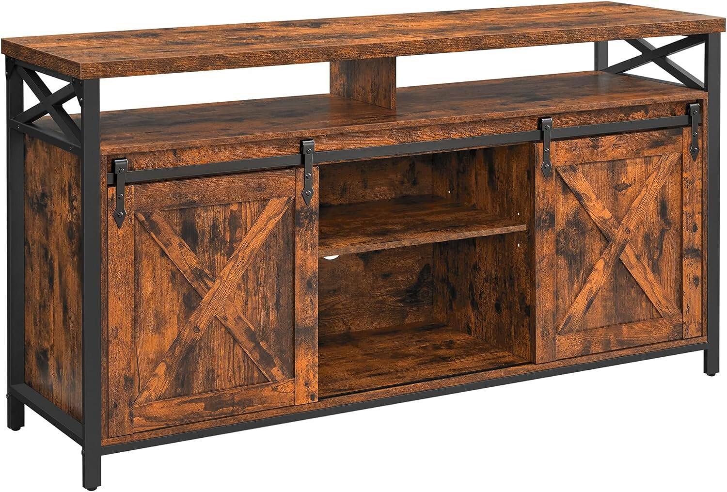 TV-Element Schwarz, Dunkelbraun B: 147 cm - Dunkelbraun/Schwarz, Trend, Holzwerkstoff (147/76/40cm) - MID.YOU