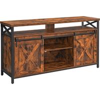 Tv-element Schwarz, Dunkelbraun B: 147 Cm - Dunkelbraun/Schwarz, Trend, Holzwerkstoff (147/76/40cm) - MID.YOU