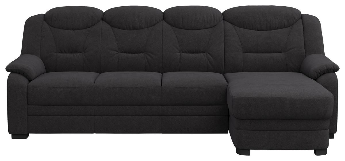 Ecksofa Marcus Schwarz S: 257x162 cm - Schwarz, Basics, Textil (257/162cm) - MID.YOU