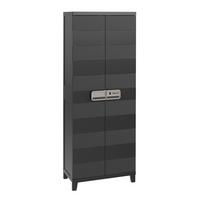 Geräteschrank 66/172/40 cm - Anthrazit, Basics, Kunststoff (66/172/40cm)