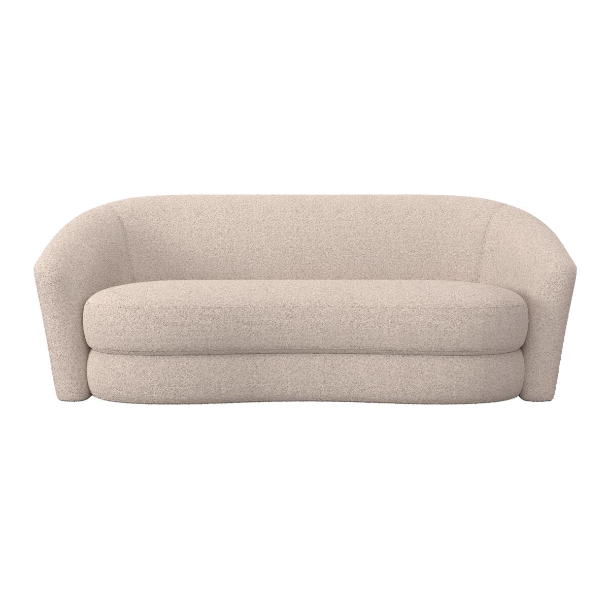 Pohovka ISABEL, tmavě šedá - černá/krémová, Moderní, dřevo/textil (197/72/86cm) - Bessagi Home