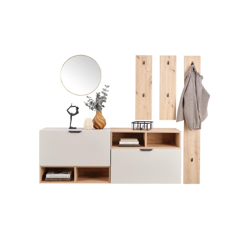 Garderobe Ciao Kaschmir/Eiche Dekor 3-tlg