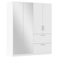Drehtürenschrank Padua Weiß B: 180 cm - Weiß, MODERN, Holzwerkstoff (180/210/54cm) - Rauch Möbel