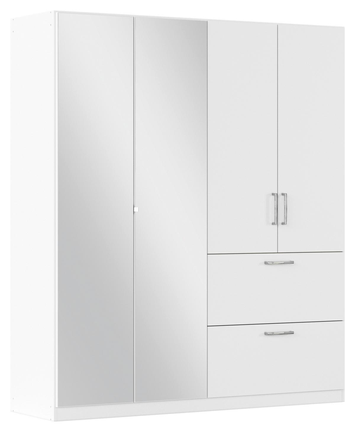 Drehtürenschrank Padua Weiß B: 180 cm - Weiß, MODERN, Holzwerkstoff (180/210/54cm) - Rauch Möbel