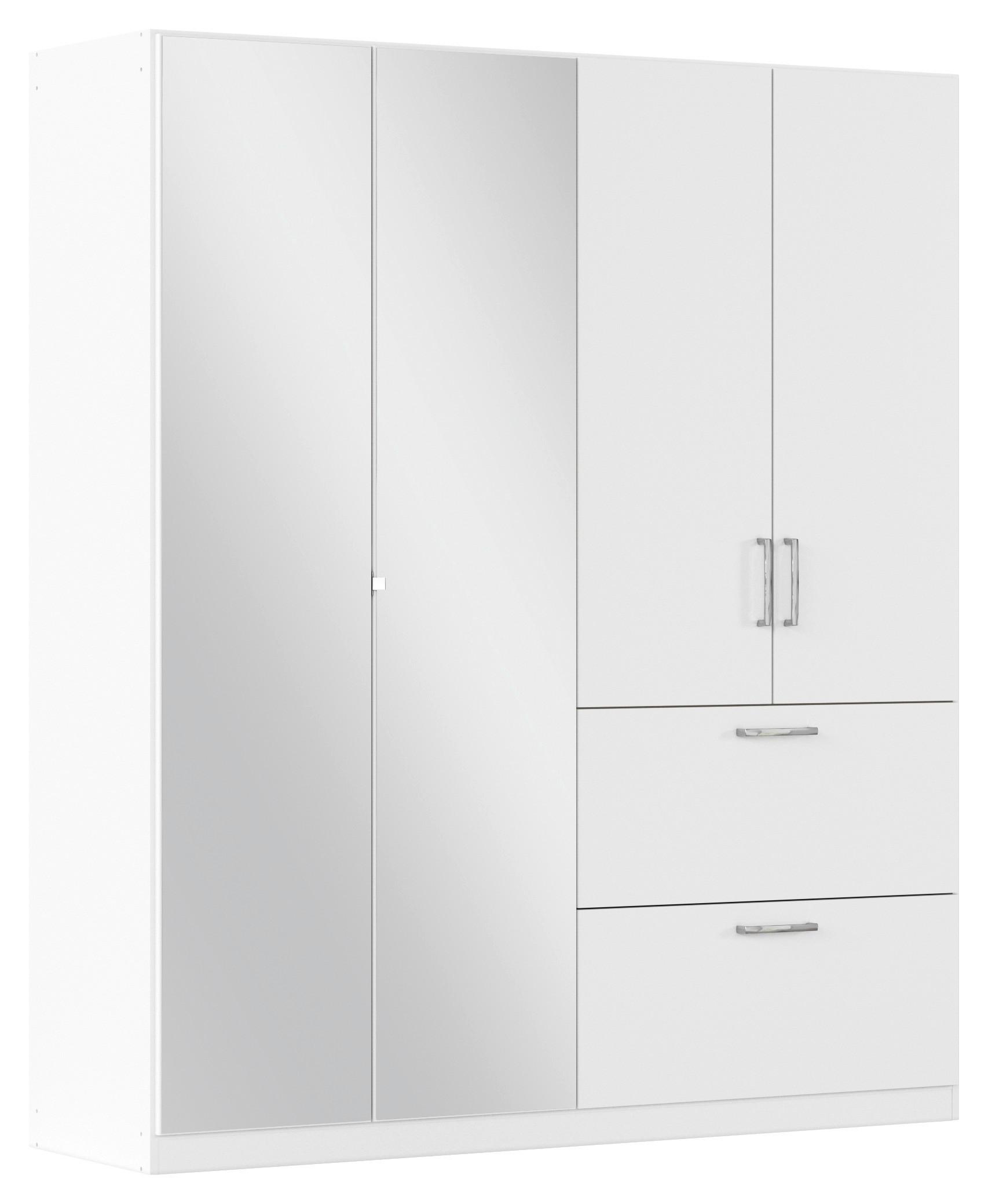 Drehtürenschrank Padua Weiß B: 180 cm