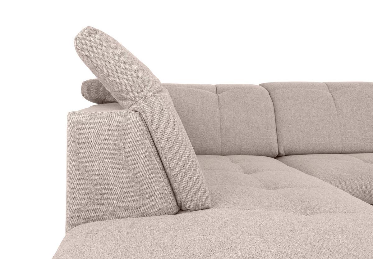 Wohnlandschaft Ramzes Beige U: 215x328x173 cm - Beige/Grau, Design, Textil (215/328/173cm) - MID.YOU