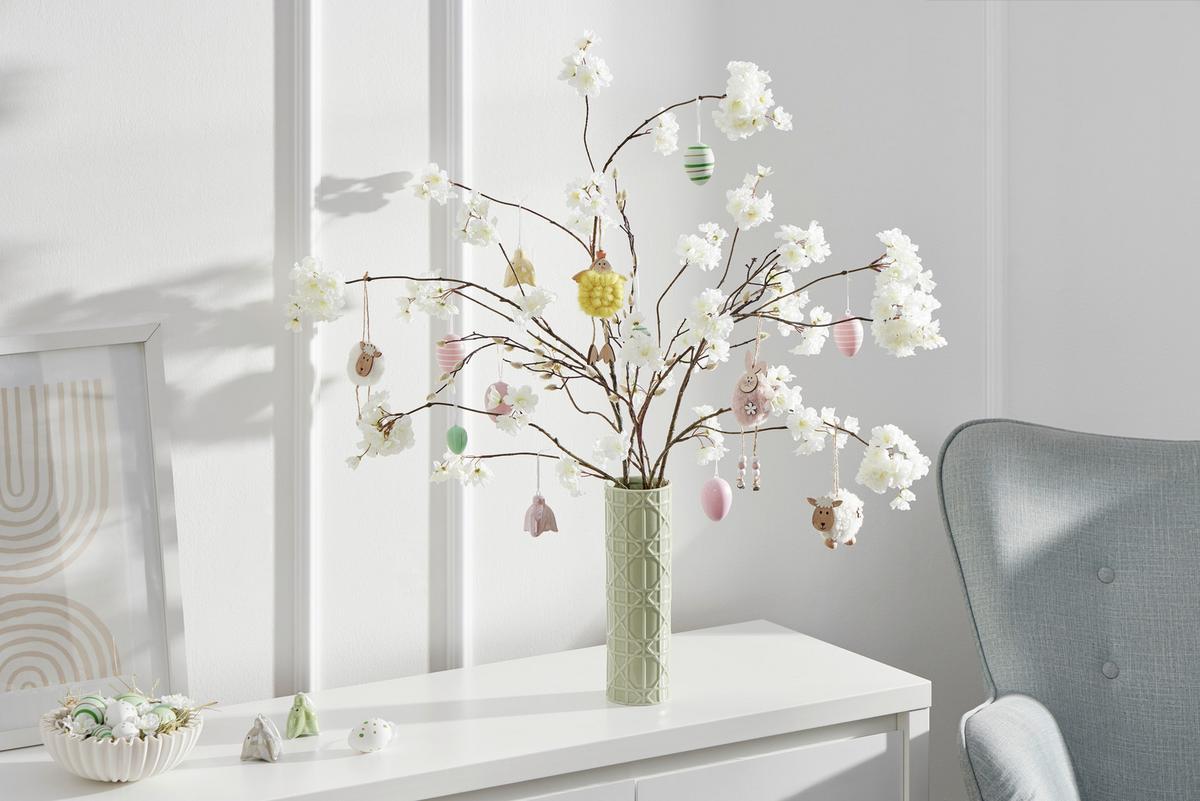 Dekoeier Julian - Weiß/Grün, KONVENTIONELL, Kunststoff - Luca Bessoni