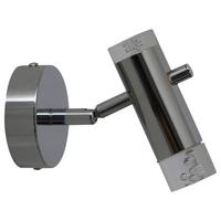 Strahler Garda 1-Flammig Ø 12 cm - Klar/Chromfarben, Basics, Kunststoff/Metall (12/15,50cm) - Näve