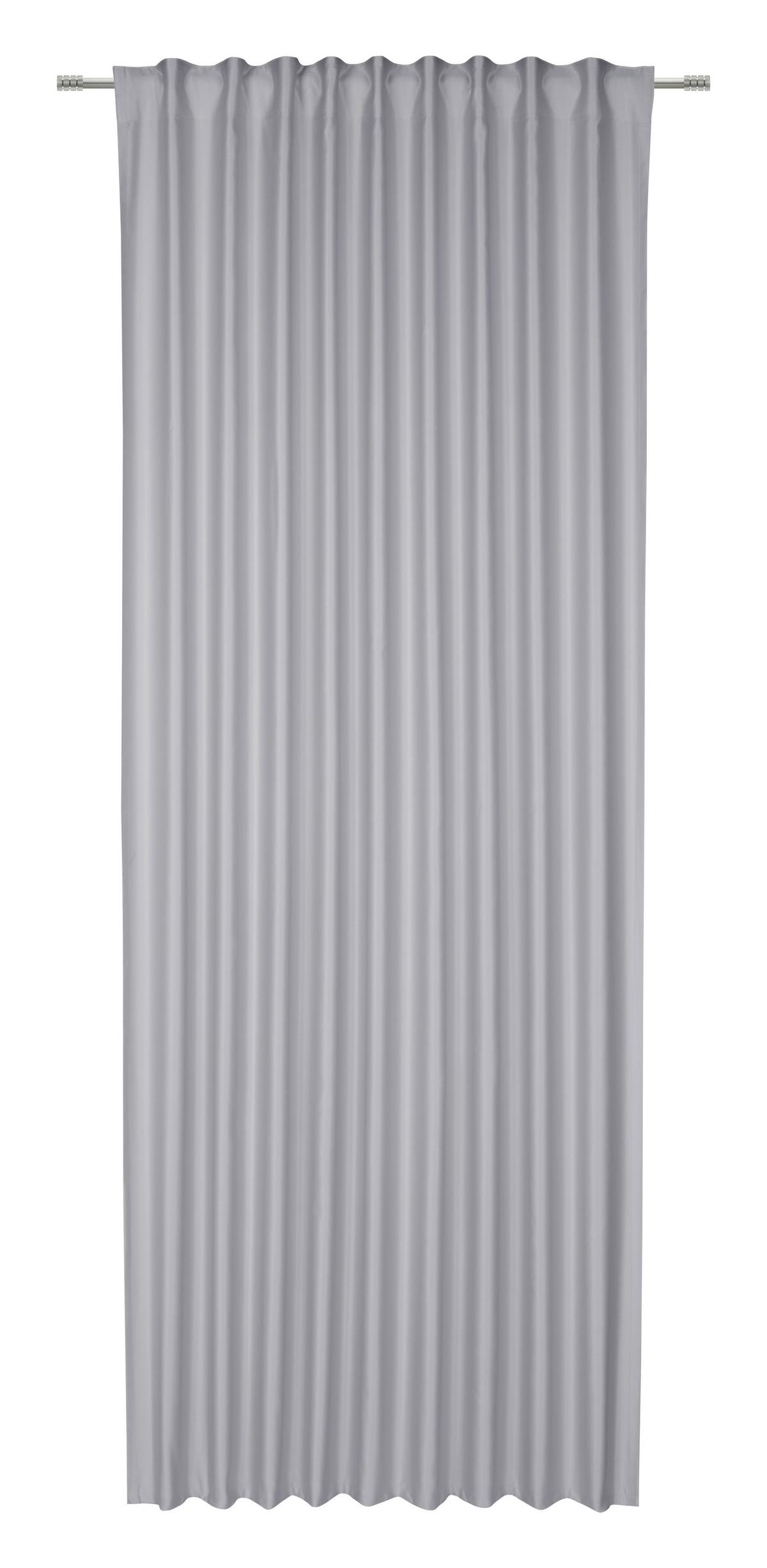 Fertigvorhang Roswita - Silberfarben, KONVENTIONELL, Textil (135/245cm) - Ondega