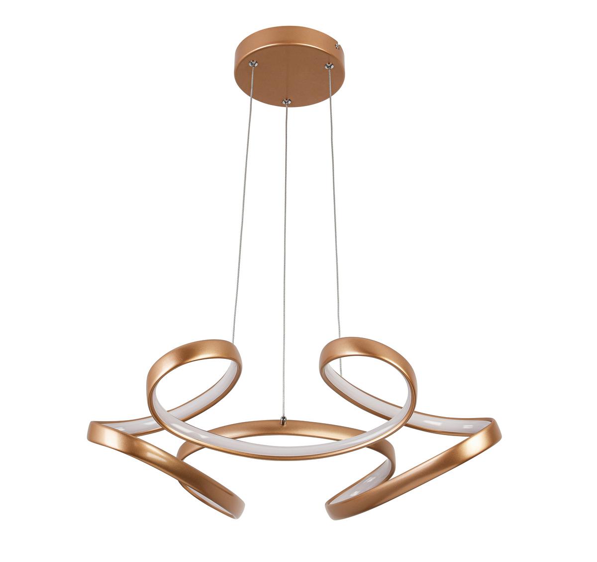 ZÁVESNÉ LED SVIETIDLO JOSEM2 - cappuccino, Modern, kov/plast (60/120cm) - Premium Living