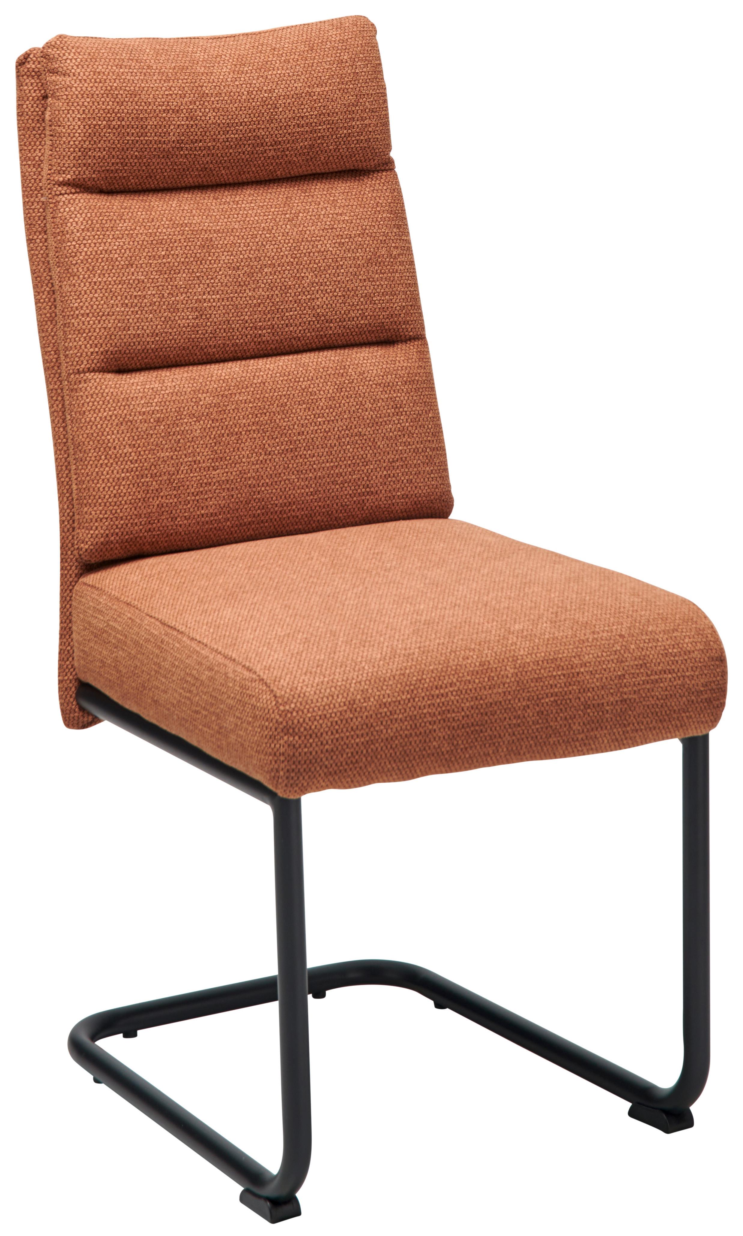 Schwingstuhl Hilal - Hellbraun/Schwarz, LIFESTYLE, Holz/Textil (45/94/62cm) - MID.YOU