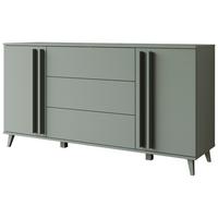 SIDEBOARD Helsinki Salbeigrün B: 150cm - Salbeigrün/Schwarz, Trend, Holzwerkstoff (150/77,8/39,5cm) - P & B