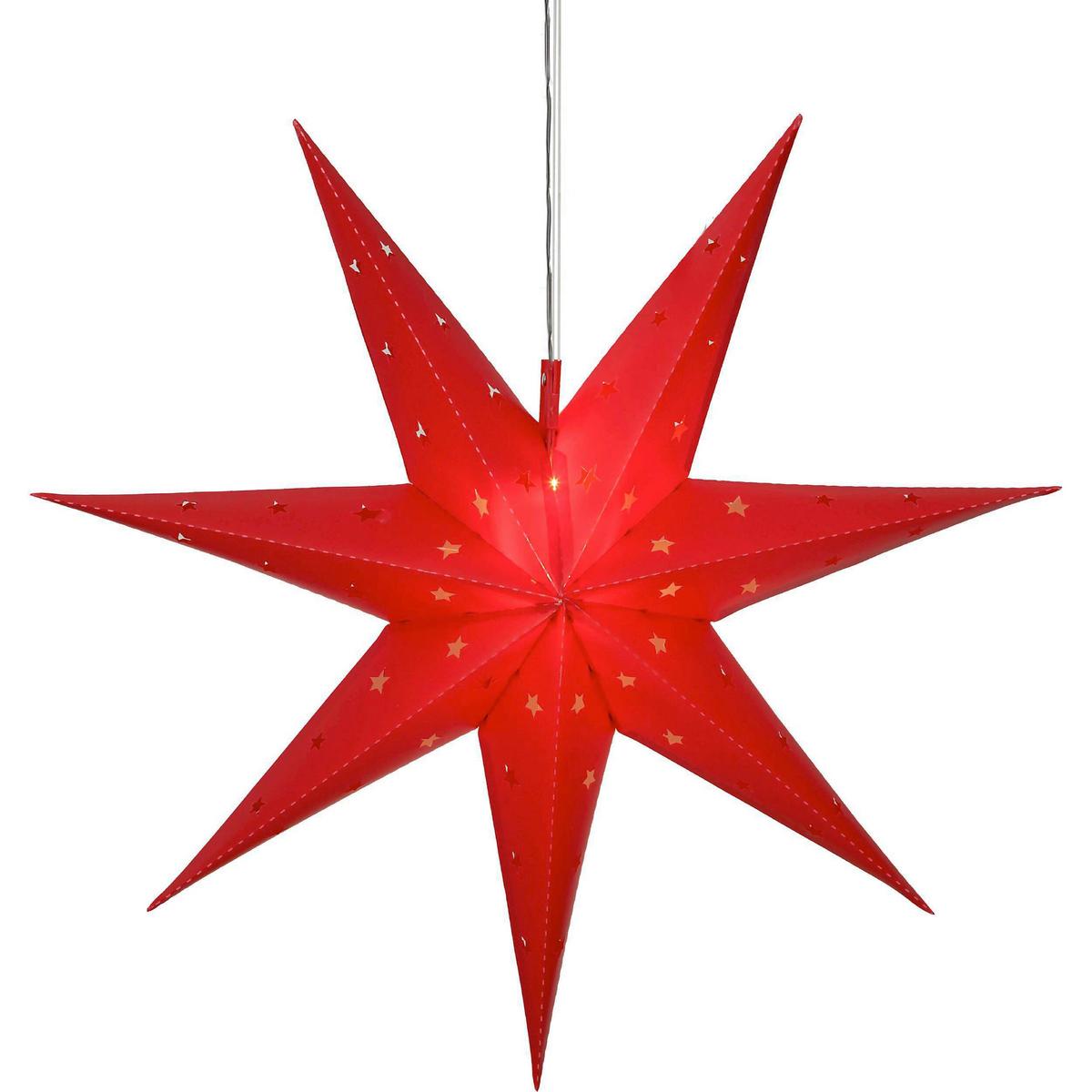 Hängeleuchte 410759 Papierstern - Rot, Basics, Kunststoff (60/18/60cm) - Eglo