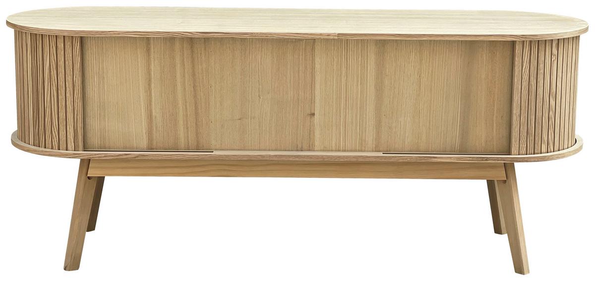 Komoda SKANDY - prírodná farba, Modern, drevo/kompozitné drevo (120/50/35cm) - Premium Living