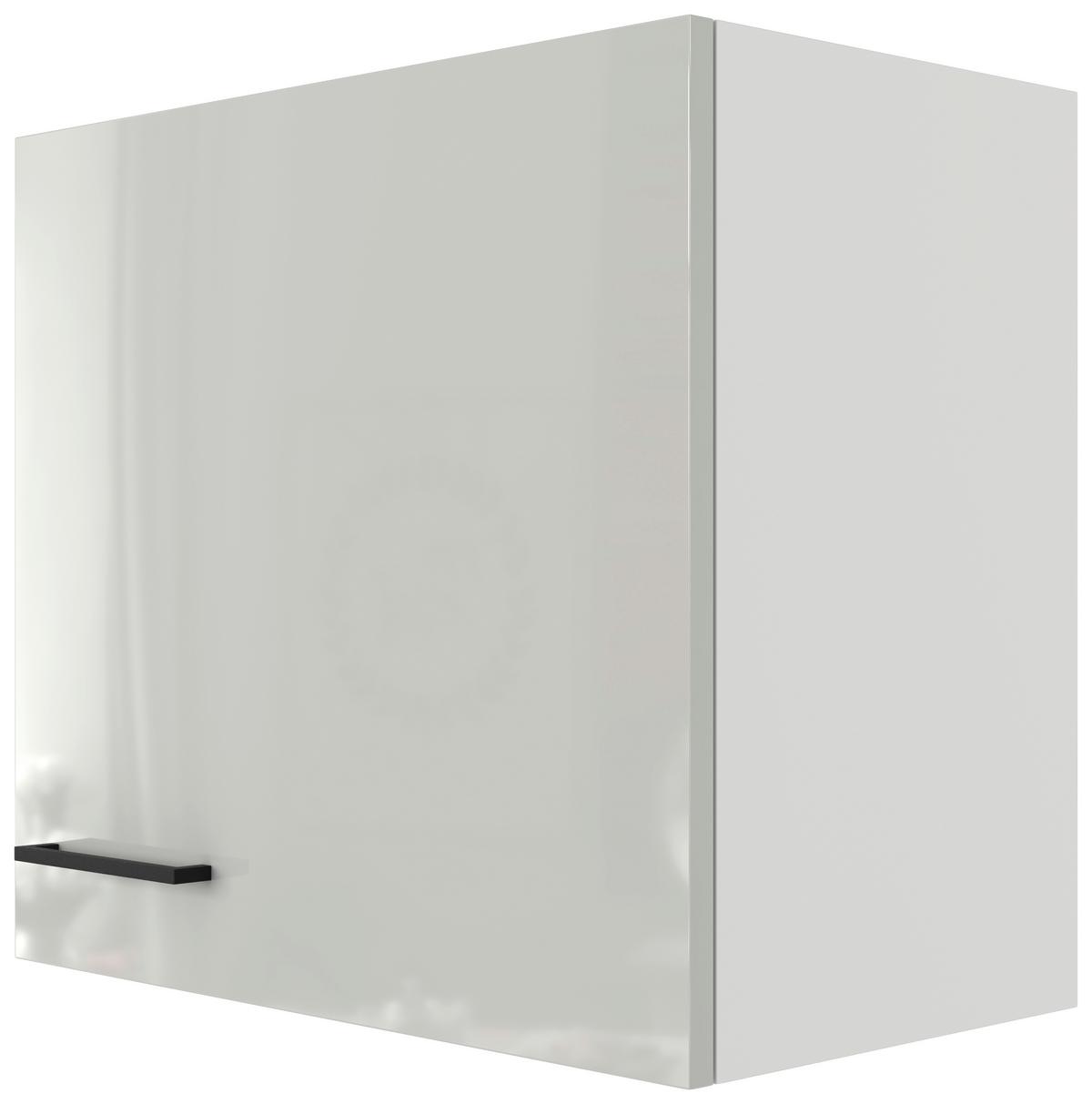 Kuchyňská horní skříňka LEVI - šedá/černá, Moderní, kov/kompozitní dřevo (60/54/32cm) - FlexWell
