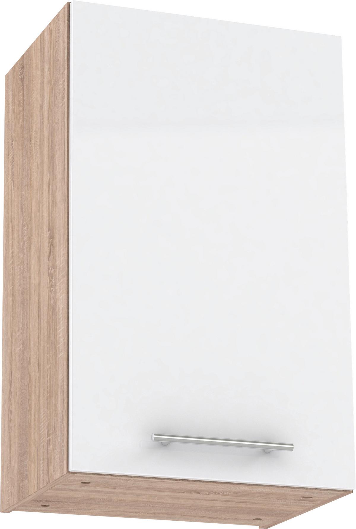 Felsőszekrény Corina - Sonoma tölgy/fehér, műanyag/fa (45/72,3/34,6cm)