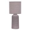 Tischleuchte Braun D: 20 Cm 22w - Braun, Design, Keramik/Textil (20/45cm)