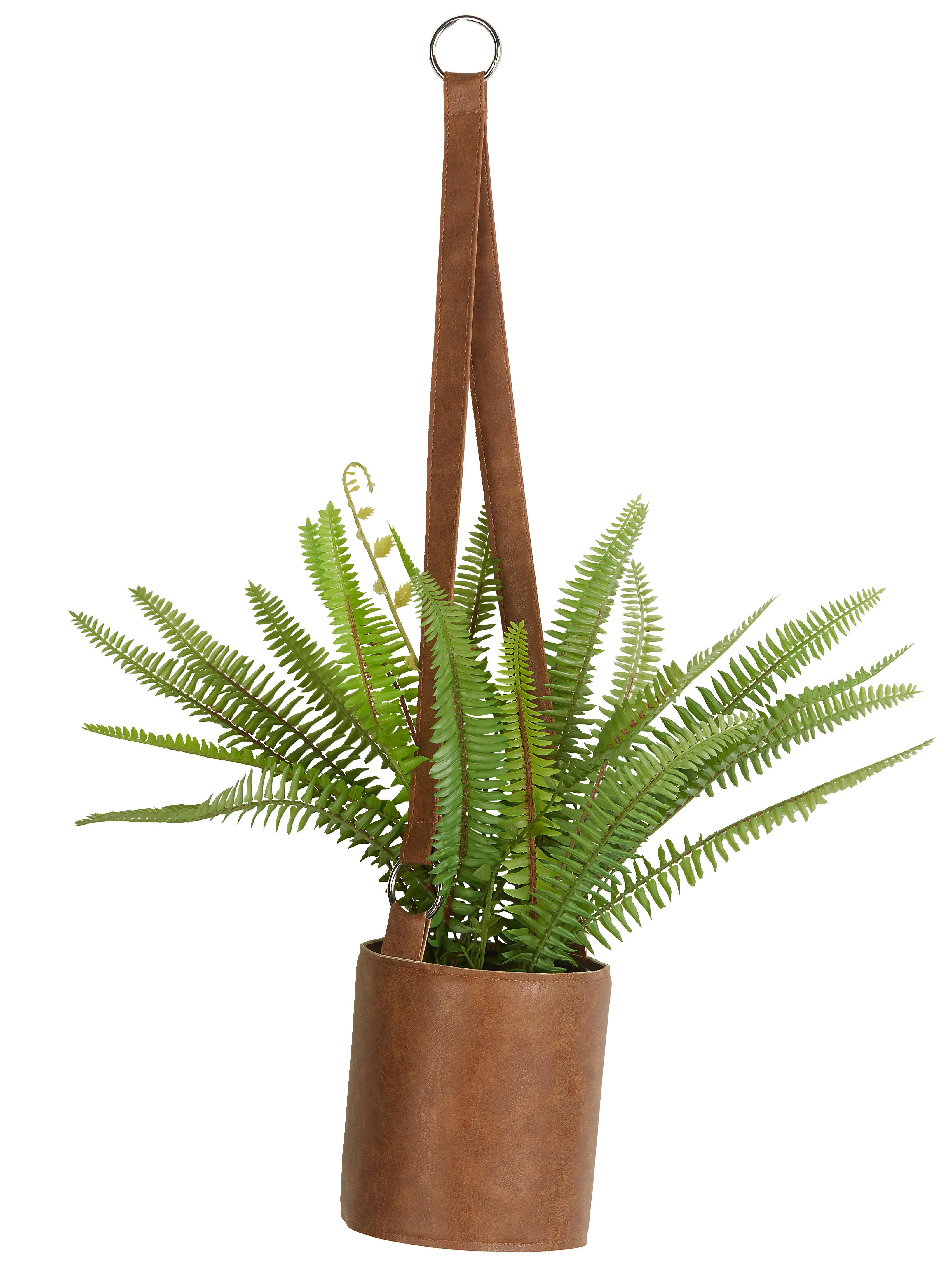 Závesný Kvetináč Mette - svetlohnedá, kov/textil (12,5/60cm) - Modern Living