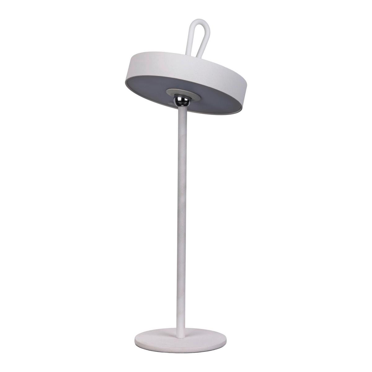 Akku-tischleuchte 5315323 - Weiß, Design, Kunststoff/Metall (12,5/35cm) - Näve