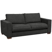 Schlafsofa Texas Anthrazit Webstoff, B: 203 cm - Dunkelbraun/Anthrazit, Design, Textil (203/85/99cm) - MID.YOU