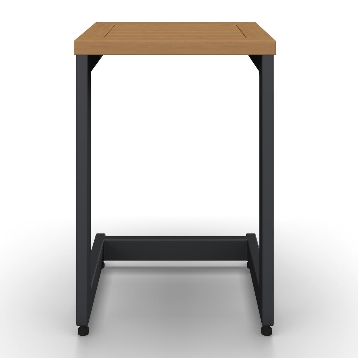 Záhradná lavica LOAN - sivá/antracitová, Modern, kov/drevo (210/84/78cm) - Bessagi Garden