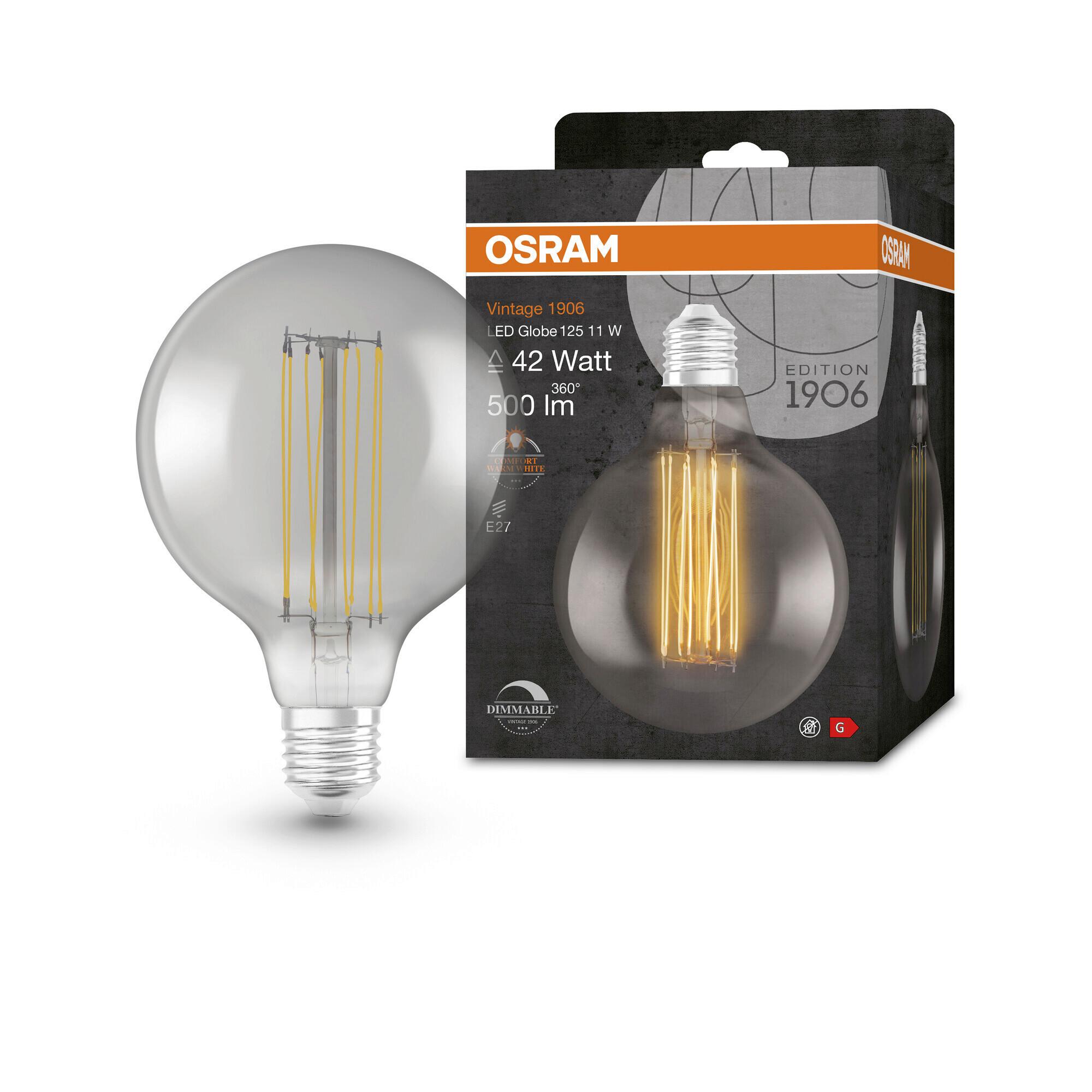 LED-Leuchtmittel Vintage 1906 Led Dim42 11w/180 - Hellgrau, Basics, Glas (12,4/17,3cm) - Osram