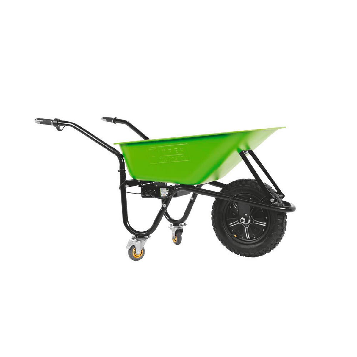 Gartenkarre Zi-ewb500li Handschaltung Akku 500 W - Grün, Basics, Metall (64,5/76,5/144cm) - Zipper