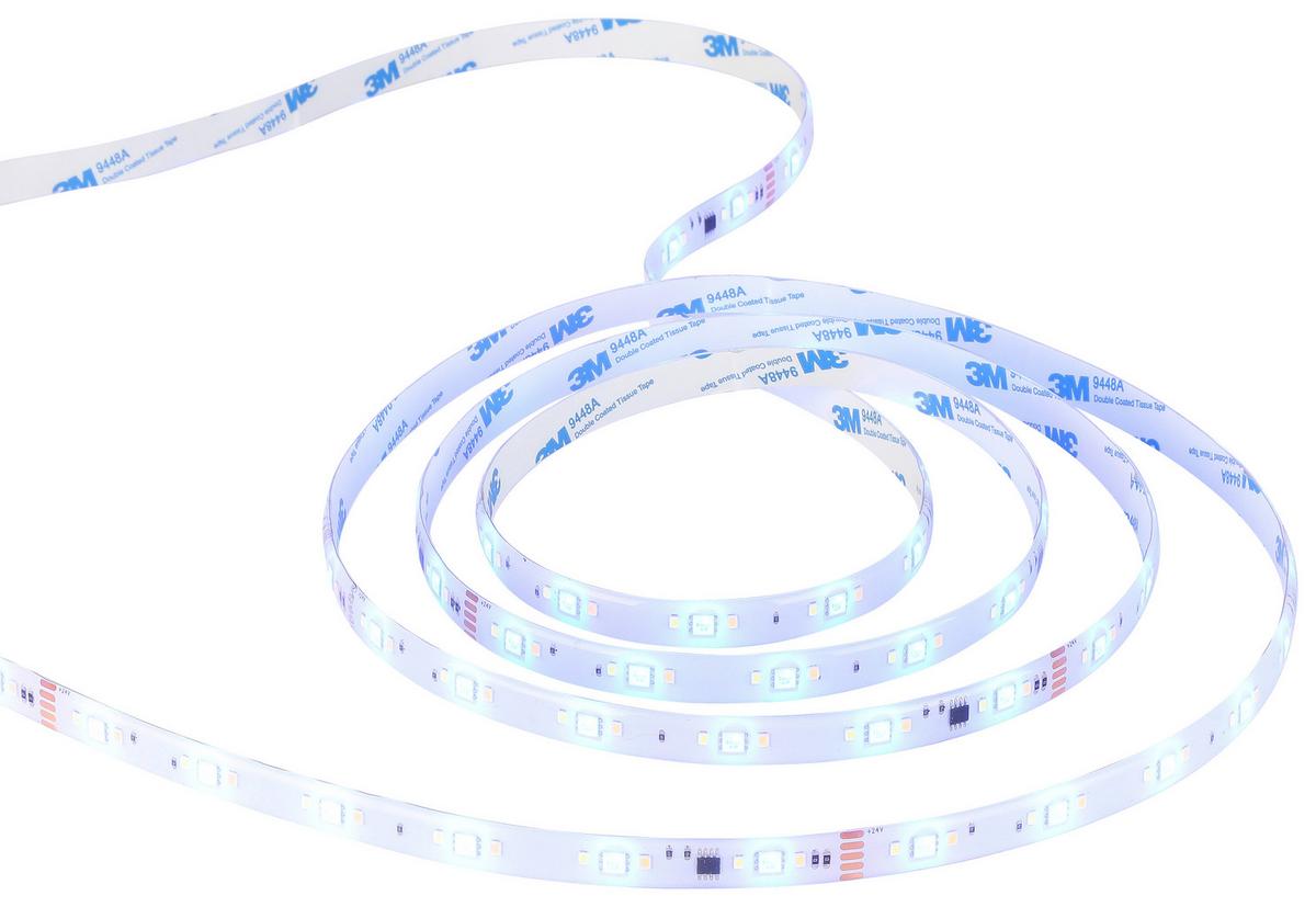 Led-streifen Farbwechsler L: 5 M Fernbedienung - Weiß, MODERN, Kunststoff (500cm) - Luca Bessoni