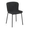 Židle NOEMIE tmavěšedá - černá/tmavě šedá, Moderní, kov/dřevo (46/79/56cm) - Bessagi Home