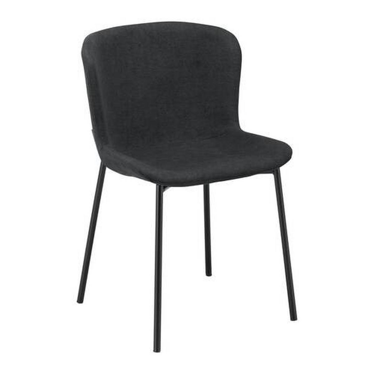Židle NOEMIE tmavěšedá - černá/tmavě šedá, Moderní, kov/dřevo (46/79/56cm) - Bessagi Home