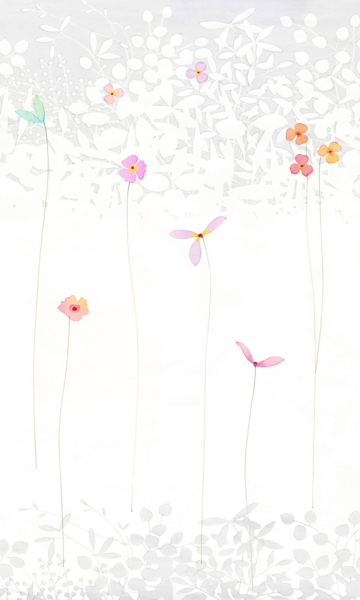 Vliestapete Satomi - Multicolor, Basics (150/250cm) - Komar