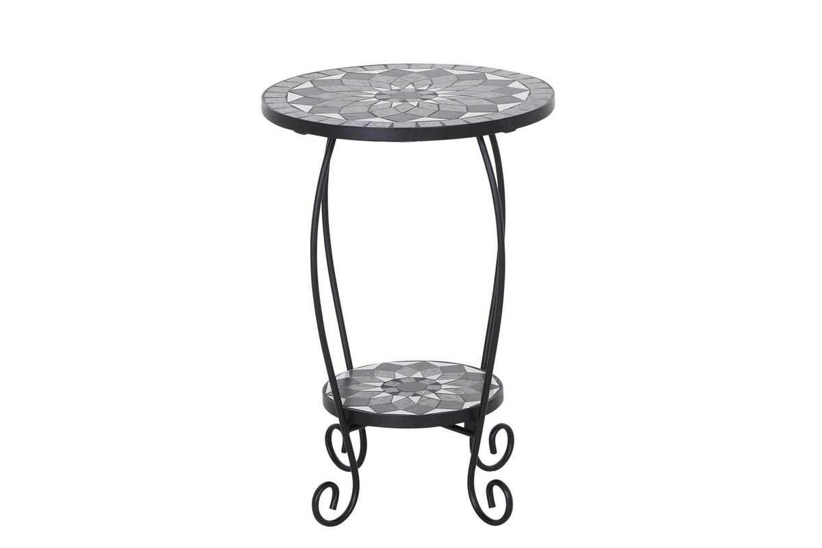 Blumenständer J53794 - Schwarz, KONVENTIONELL, Keramik/Metall (41/41/59cm) - Siena Garden