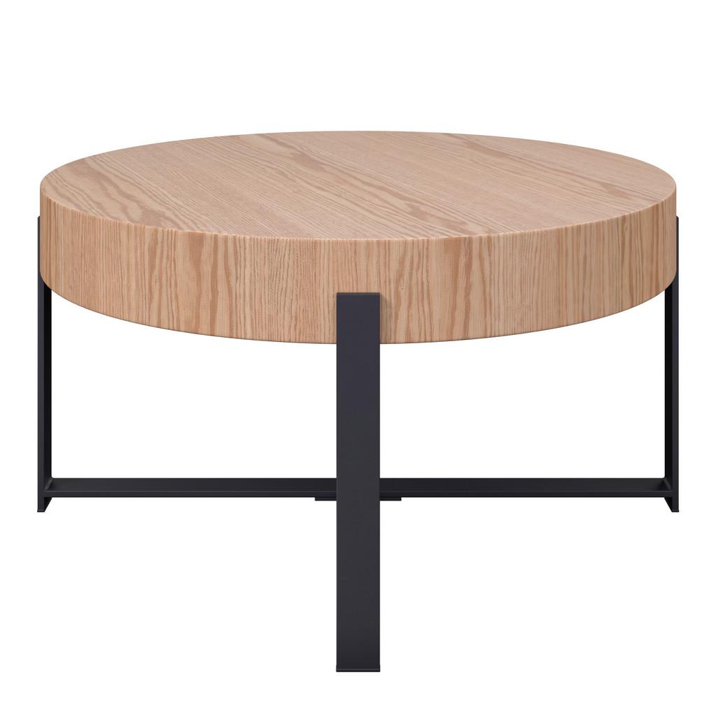 Couchtisch Lima MDF Eiche schwarz, B: 80 cm