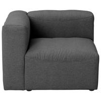 Eckelement Lena Anthrazit Flachgewebe - Anthrazit, Design, Textil (100/73/100cm) - Max Winzer