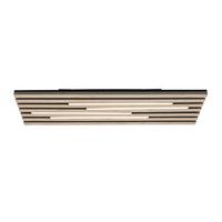 STROPNÍ LED SVÍTIDLO PANI - černá/barvy dubu, Moderní, kov/kompozitní dřevo (72/26,5/5,5cm) - Mömax