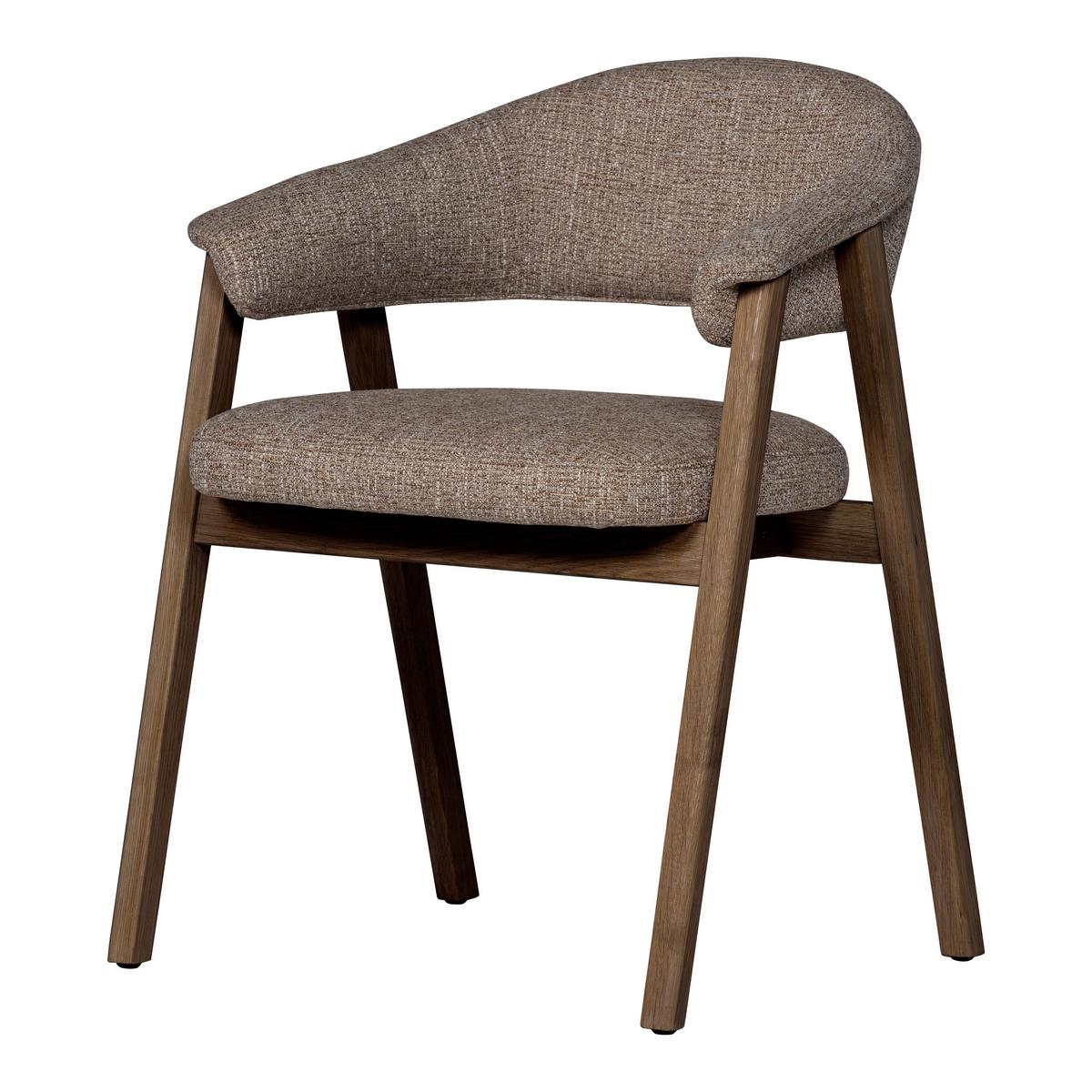 ARMLEHNSTUHL-SET Tunar Braun 2-teilig - Braun, MODERN, Holz/Textil (60/77/60cm) - Livetastic