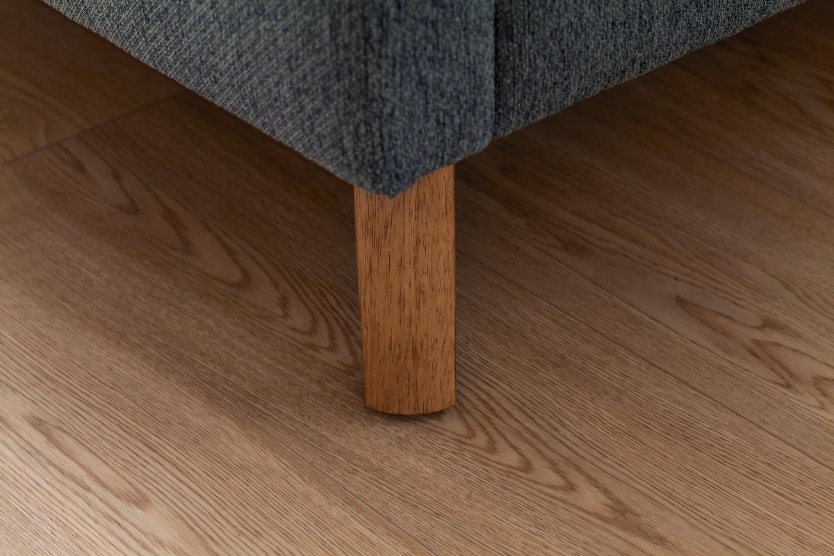 Polsterbett Frieda 160x200cm Blau - Blau/Eichefarben, KONVENTIONELL, Textil (160/200cm) - Livetastic