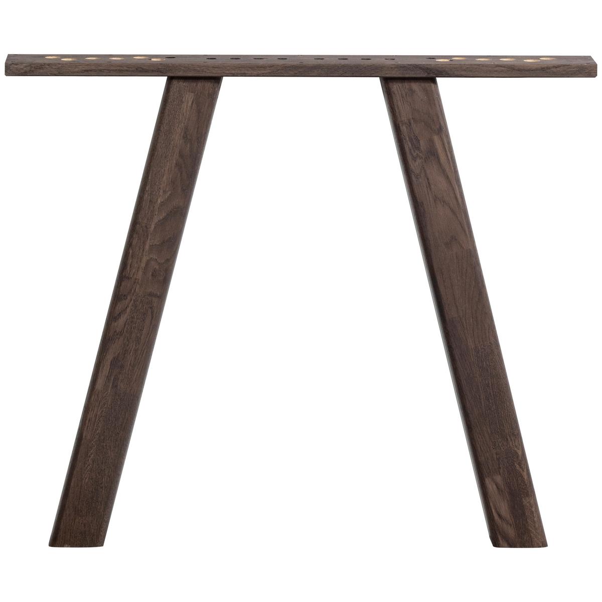 TISCHGESTELL Tablo Braun B: 79cm - Braun, MODERN, Holz (79/73/11cm) - Livetastic