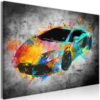 Leinwand Aerodynamics Multicolor B: 90 Cm - Multicolor, Basics, Holz/Textil (90/60/1,2cm) - artgeist